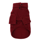 Maxbell Pet Clothes Warm Autumn Winter Dog Cotton Bottoming Shirt M Wine Red