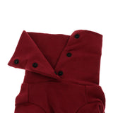Maxbell Pet Clothes Warm Autumn Winter Dog Cotton Bottoming Shirt M Wine Red