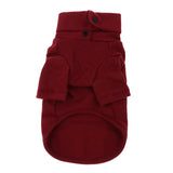 Maxbell Pet Clothes Warm Autumn Winter Dog Cotton Bottoming Shirt M Wine Red
