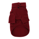 Maxbell Pet Clothes Warm Autumn Winter Dog Cotton Bottoming Shirt M Wine Red