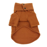 Maxbell Pet Clothes Warm Autumn Winter Dog Cotton Bottoming Shirt M Coffee