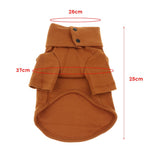 Maxbell Pet Clothes Warm Autumn Winter Dog Cotton Bottoming Shirt M Coffee