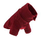 Maxbell Pet Clothes Warm Autumn Winter Dog Cotton Bottoming Shirt L Wine Red