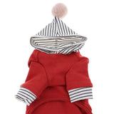 Maxbell Pet Clothes Warm Autumn Winter Solid Color Cat Dog Bottoming Shirt S Red