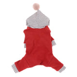 Maxbell Pet Clothes Warm Autumn Winter Solid Color Cat Dog Bottoming Shirt S Red