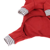Maxbell Pet Clothes Warm Autumn Winter Solid Color Cat Dog Bottoming Shirt S Red