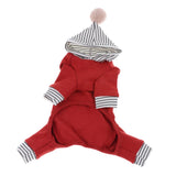 Maxbell Pet Clothes Warm Autumn Winter Solid Color Cat Dog Bottoming Shirt S Red