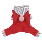 Maxbell Pet Clothes Warm Autumn Winter Solid Color Cat Dog Bottoming Shirt S Red