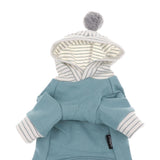 Maxbell Pet Clothes Warm Autumn Winter Solid Color Cat Dog Bottoming Shirt M Blue