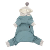 Maxbell Pet Clothes Warm Autumn Winter Solid Color Cat Dog Bottoming Shirt M Blue