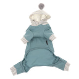 Maxbell Pet Clothes Warm Autumn Winter Solid Color Cat Dog Bottoming Shirt M Blue