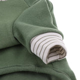 Maxbell Pet Clothes Warm Autumn Winter Solid Color Cat Dog Bottoming Shirt M Green