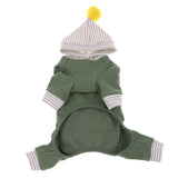 Maxbell Pet Clothes Warm Autumn Winter Solid Color Cat Dog Bottoming Shirt M Green