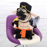 Maxbell Pet Dog Costume Cosplay Pig Monk Style Standing Clothing Hat Outfits Set S