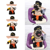 Maxbell Pet Dog Costume Cosplay Pig Monk Style Standing Clothing Hat Outfits Set S