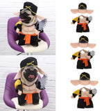 Maxbell Pet Dog Costume Cosplay Pig Monk Style Standing Clothing Hat Outfits Set S