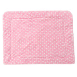 Maxbell Dog Mat Blanket Soft Bed Cushion Washable Air Conditioning Pad M Pink Dot