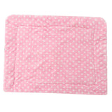 Maxbell Dog Mat Blanket Soft Bed Cushion Washable Air Conditioning Pad M Pink Dot