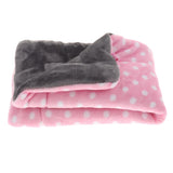 Maxbell Dog Mat Blanket Soft Bed Cushion Washable Air Conditioning Pad M Pink Dot