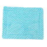 Maxbell Dog Mat Blanket Soft Bed Cushion Washable Air Conditioning Pad L Blue Dot