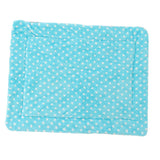 Maxbell Dog Mat Blanket Soft Bed Cushion Washable Air Conditioning Pad L Blue Dot