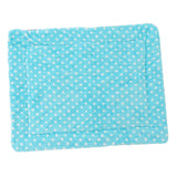 Maxbell Dog Mat Blanket Soft Bed Cushion Washable Air Conditioning Pad L Blue Dot