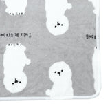 Maxbell Super Soft Warm Dog Cat Puppy Pet Fleece Blanket Cat Print 102 x 78cm Gray