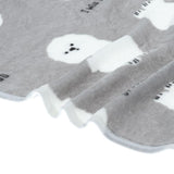 Maxbell Super Soft Warm Dog Cat Puppy Pet Fleece Blanket Cat Print 102 x 78cm Gray