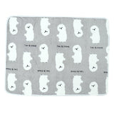 Maxbell Super Soft Warm Dog Cat Puppy Pet Fleece Blanket Cat Print 102 x 78cm Gray
