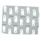 Maxbell Super Soft Warm Dog Cat Puppy Pet Fleece Blanket Cat Print 102 x 78cm Gray
