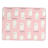 Maxbell Super Soft Warm Dog Cat Puppy Pet Fleece Blanket Cat Print 102 x 78cm Pink