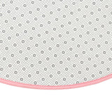 Maxbell Round Shape Dog Cat Coral Fleece Mat Warm Sleep Bedding Nest Pet Pad Pink L