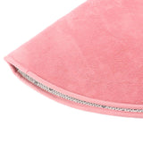 Maxbell Round Shape Dog Cat Coral Fleece Mat Warm Sleep Bedding Nest Pet Pad Pink L