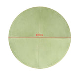 Maxbell Round Shape Dog Cat Coral Fleece Mat Warm Sleep Bedding Nest Pet Pad Green L