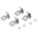 Maxbell 4x Stainless Steel Aquarium Fish Tank Glass Cover Clip Support Holder 5MM