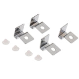 Maxbell 4x Stainless Steel Aquarium Fish Tank Glass Cover Clip Support Holder 5MM