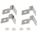 Maxbell 4pcs Stainless Steel Aquarium Fish Tank Glass Cover Clip Support Holder 8MM