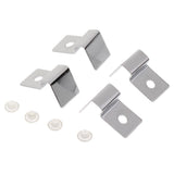Maxbell 4pcs Stainless Steel Aquarium Fish Tank Glass Cover Clip Support Holder 8MM