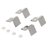 Maxbell 4pcs Stainless Steel Aquarium Fish Tank Glass Cover Clip Support Holder 8MM