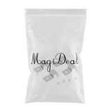 Maxbell 4pcs Stainless Steel Aquarium Fish Tank Glass Cover Clip Support Holder 12MM