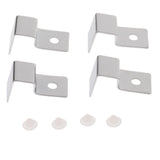 Maxbell 4pcs Stainless Steel Aquarium Fish Tank Glass Cover Clip Support Holder 12MM