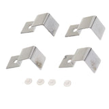 Maxbell 4pcs Stainless Steel Aquarium Fish Tank Glass Cover Clip Support Holder 19MM