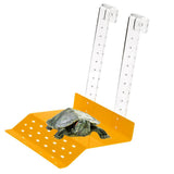 Maxbell Hanging Hook Yellow Acylic Turtle Ramp Shelf - Tortoise Basking Platform