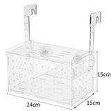 Maxbell 2 in 1 Acrylic Aquarium Tortoise Turtle Seedling Isolation Hatchery Box S