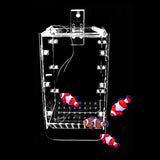 Maxbell Arcylic Aquarium Isolation Separation Incubating Box Young Fish Breeding Box