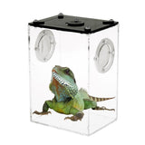 Maxbell Pet Reptile Breeding Feeding Box Transport Case Feeding Hatching Tank