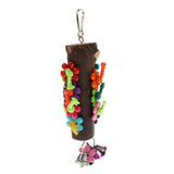 Maxbell Pet Bird Parrot Solid Wood Cage Hammock Swing Toy Hanging Bite Toy