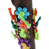Maxbell Pet Bird Parrot Solid Wood Cage Hammock Swing Toy Hanging Bite Toy