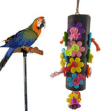 Maxbell Pet Bird Parrot Solid Wood Cage Hammock Swing Toy Hanging Bite Toy