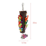Maxbell Pet Bird Parrot Solid Wood Cage Hammock Swing Toy Hanging Bite Toy
